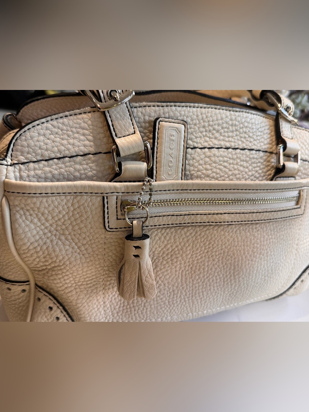Coach Vintage Leather Satchel Purse 👜#5031 - Picture 7 of 8